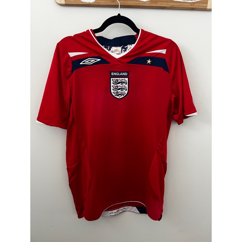 Authentic Vintage England Soccer Jersey